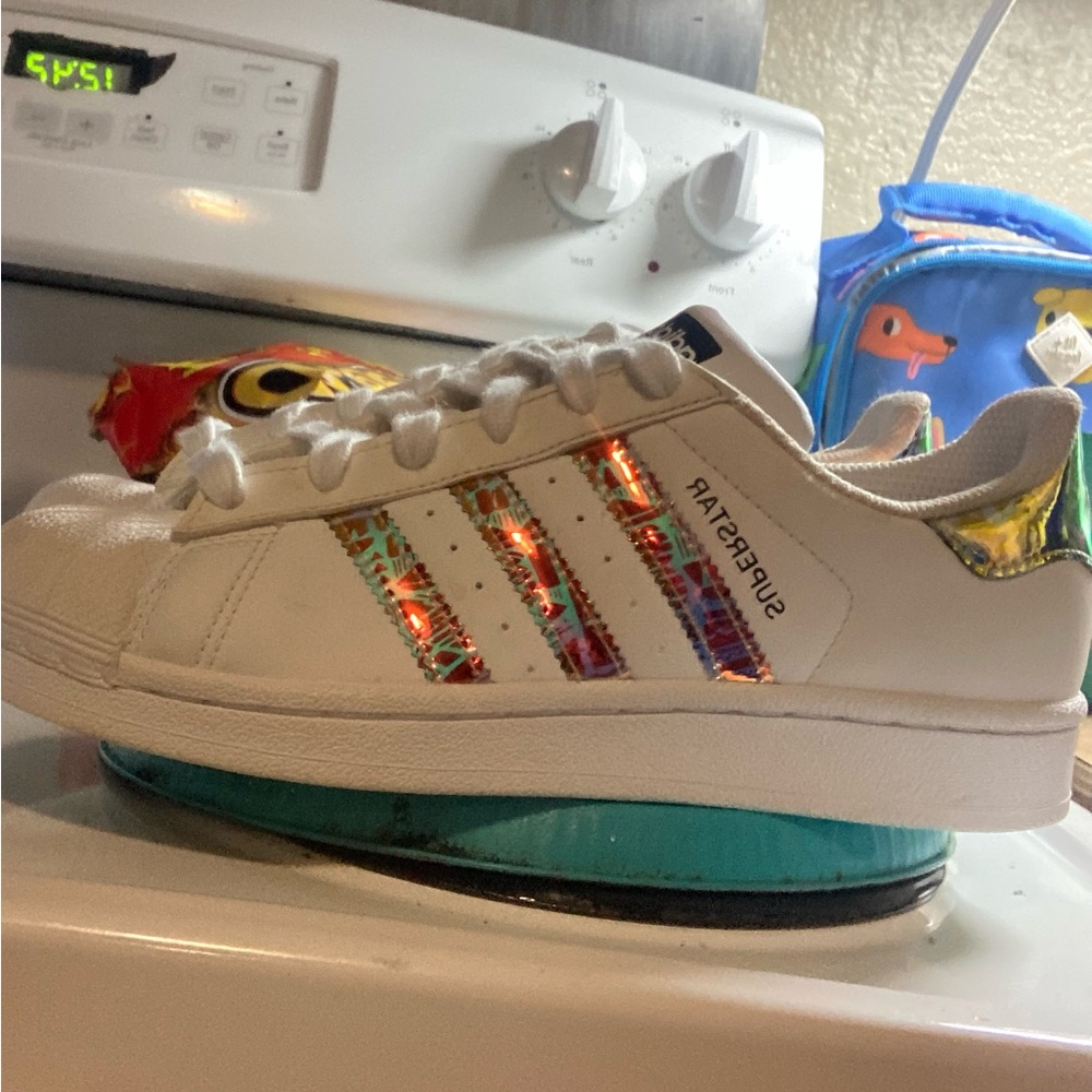 Adidas Superstar II White and halo blue - Picture 2 of 5